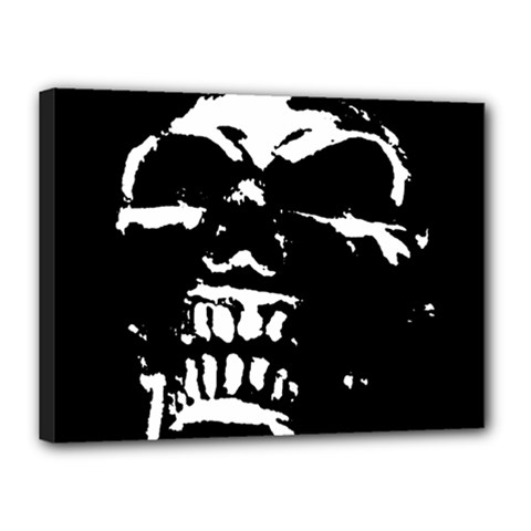 Morbid Skull Canvas 16  x 12  (Stretched) from ArtsNow.com