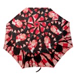 Love Heart Splatter Folding Umbrella