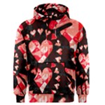 Love Heart Splatter Men s Pullover Hoodie