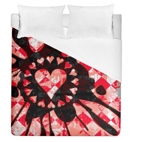 Love Heart Splatter Duvet Cover (Queen Size) from ArtsNow.com