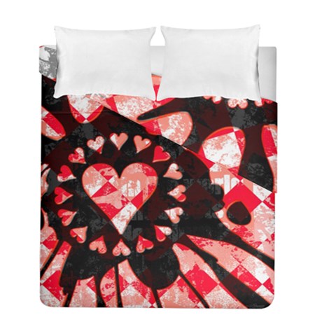 Love Heart Splatter Duvet Cover Double Side (Full/ Double Size) from ArtsNow.com