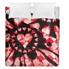 Love Heart Splatter Duvet Cover Double Side (Queen Size) from ArtsNow.com