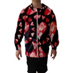 Love Heart Splatter Kids  Hooded Windbreaker