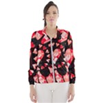 Love Heart Splatter Women s Windbreaker