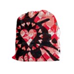 Love Heart Splatter Drawstring Pouch (XL)