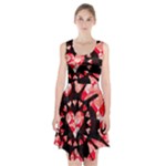 Love Heart Splatter Racerback Midi Dress