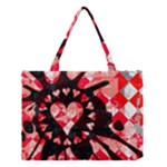 Love Heart Splatter Medium Tote Bag