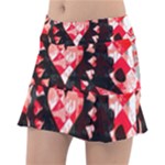 Love Heart Splatter Tennis Skirt