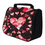 Love Heart Splatter Full Print Travel Pouch (Small)