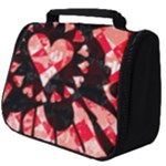 Love Heart Splatter Full Print Travel Pouch (Big)