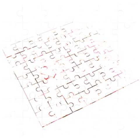 Love Heart Splatter Wooden Puzzle Square from ArtsNow.com