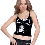 Morbid Skull Spaghetti Strap Bra Top