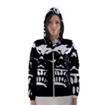 Morbid Skull Women s Hooded Windbreaker