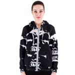 Morbid Skull Women s Zipper Hoodie