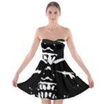 Morbid Skull Strapless Bra Top Dress