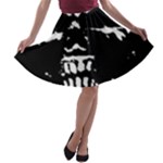 Morbid Skull A-line Skater Skirt