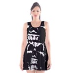 Morbid Skull Scoop Neck Skater Dress