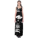 Morbid Skull Empire Waist Maxi Dress