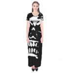 Morbid Skull Short Sleeve Maxi Dress