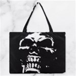 Morbid Skull Zipper Medium Tote Bag