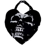 Morbid Skull Giant Heart Shaped Tote