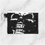 Morbid Skull Canvas Cosmetic Bag (Medium)