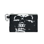 Morbid Skull Canvas Cosmetic Bag (Small)