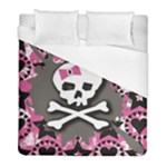 Pink Bow Skull Duvet Cover (Full/ Double Size)