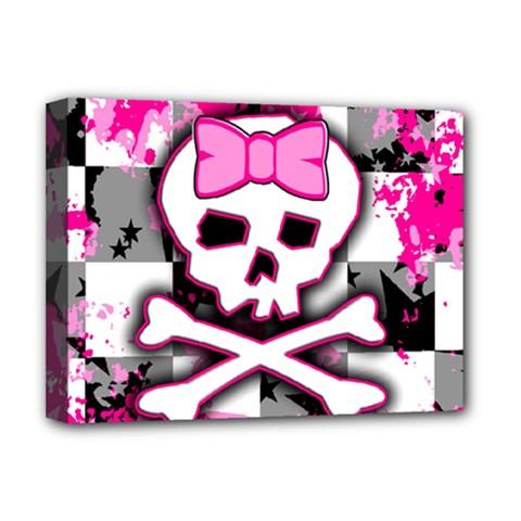 Pink Skull Scene Girl Deluxe Canvas 16  x 12  (Stretched)  from ArtsNow.com