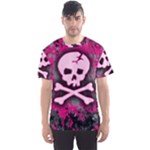 Pink Skull Star Splatter Men s Sports Mesh Tee