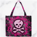 Pink Skull Star Splatter Mini Tote Bag