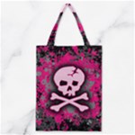 Pink Skull Star Splatter Classic Tote Bag