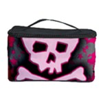 Pink Skull Star Splatter Cosmetic Storage Case