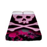 Pink Skull Star Splatter Fitted Sheet (Full/ Double Size)