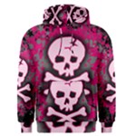 Pink Skull Star Splatter Men s Pullover Hoodie