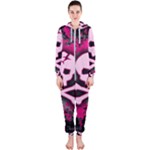 Pink Skull Star Splatter Hooded Jumpsuit (Ladies)