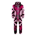 Pink Skull Star Splatter Hooded Jumpsuit (Kids)