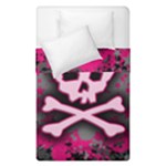 Pink Skull Star Splatter Duvet Cover Double Side (Single Size)