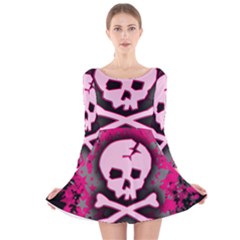 Long Sleeve Velvet Skater Dress 