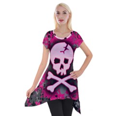 Short Sleeve Side Drop Tunic 