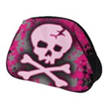 Pink Skull Star Splatter Full Print Accessory Pouch (Small)