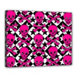 Pink Skulls & Stars Canvas 20  x 16  (Stretched)