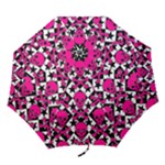 Pink Skulls & Stars Folding Umbrella