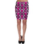 Pink Skulls & Stars Bodycon Skirt