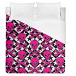 Pink Skulls & Stars Duvet Cover (Queen Size)