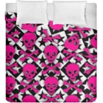 Pink Skulls & Stars Duvet Cover Double Side (King Size)