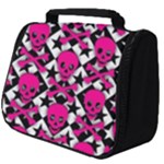 Pink Skulls & Stars Full Print Travel Pouch (Big)