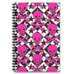 Pink Skulls & Stars 5.5  x 8.5  Notebook