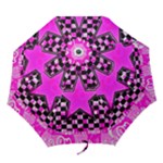 Pink Star Folding Umbrella