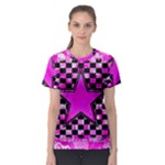 Pink Star Women s Sport Mesh Tee